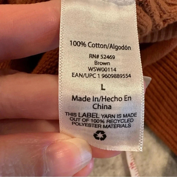 Free Assembly Women's Ribbed Turtleneck Sweater Burnt Orange Size Large - Picture 11 of 13